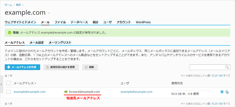 あんしんWP] メールの転送・自動応答・スパムフィルタ・アンチウィルス